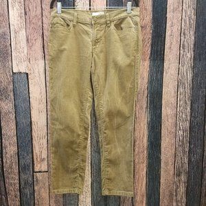 Petite Corduroy Boyfriend Cut Caramel Trousers
